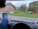 Chilling in the van , brilliant shower block to the left