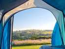 Views in the morning from our tent