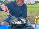 Sausages and man