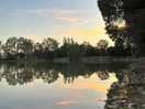 El lago al atardecer