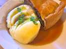 The wife had a slice of pie with mash was fabulous