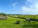 View of carsington water from the pitch