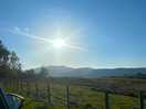 View driving to the campsite