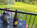 Even a bottle of bubbly left on chill for your arrival