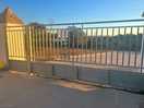 Automatic gate into the site. not secured