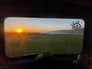 Beautiful sunset views over the coast.