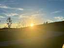 Views of sunset from campsite