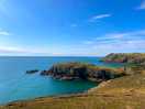 Hiking on the coastal path.