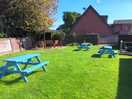 Beer garden full sun