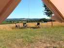View from our bell tent