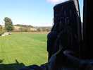 View from back of van