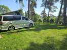 View of our van and pitch