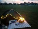 Enjoying the sunset at bramley