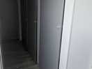The toilet cubicles