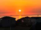 Sunset view from pitch