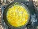 Happiness of a 12 yr old to prep scrambled eggs for brekkie
