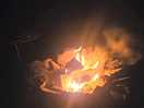 Pit fires on the private pitches