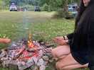 Marshmallows on the campfire