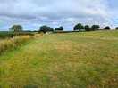 Panorama of site, facilities are a short walk towards the farm