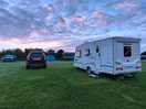 Awning down and ready to go home in the morning