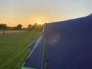 Sunset at the pitch