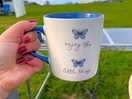 Campsite morning drink. such a peaceful site.