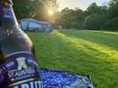 Beer and sunset