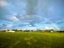 A welcoming rainbow upon arrival