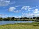 The fishing lake on site