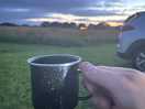 Watching the sun set in this tranquil and beautiful setting. do t forget your tea 🤩