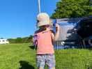 Large open field secure for young children