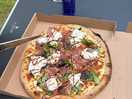 Home made wood fired pizza yummy