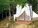 Tenda in cui abbiamo soggiornato, spaziosa e provvista di tutte le necessità