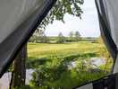 View from the tent window