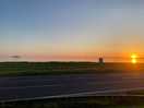 Sunset from the site.