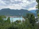 View of lake garda from the campsite