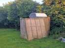 Fence around shower