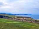View from top of campsite onto scarborough. can also walk the coast to scarborough or filey