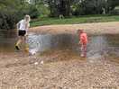 The stream nearby was fun!