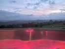 Lights in the hot tub to brighten up the night.
