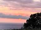 Sunset view over the ocean