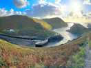 Panorama shot of boscastle