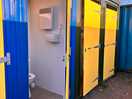 Nice clean individual outdoor loos