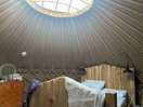 Inside yurt