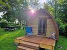 The front of the pod, you get sun in the morning hit you.