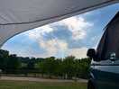 View from the front of the van