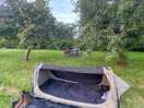 Camping spot is divine over looking fields and hills. great for sunset.