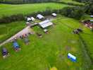 Drone shot of part of the site