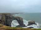 Nearby green bridge of wales and eregug stacks - 2.4 mile walk from site.