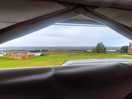 View out the caravan
